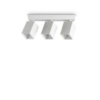 Plafoniera DYNAMITE PL3 LINEAR SQUARE BIANCO 367415