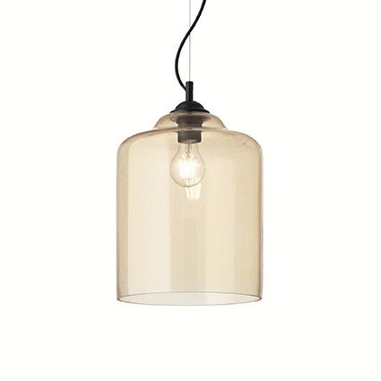 Lustra BISTRO' SP1 SQUARE AMBRA 163789