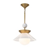 Lustra QN-SAUCER-1P-M-AB-OPAL