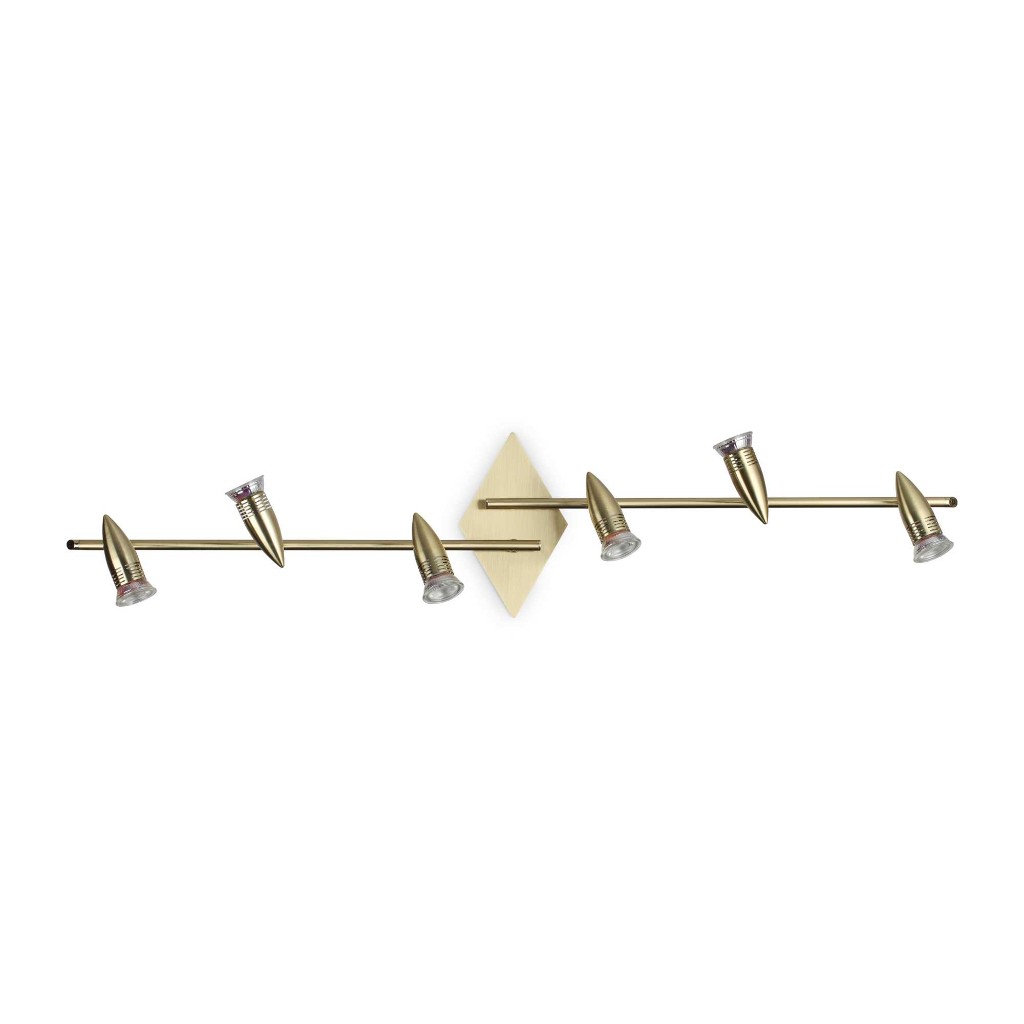 Lustra ALFA PL6 OTTONE SATINATO 287805