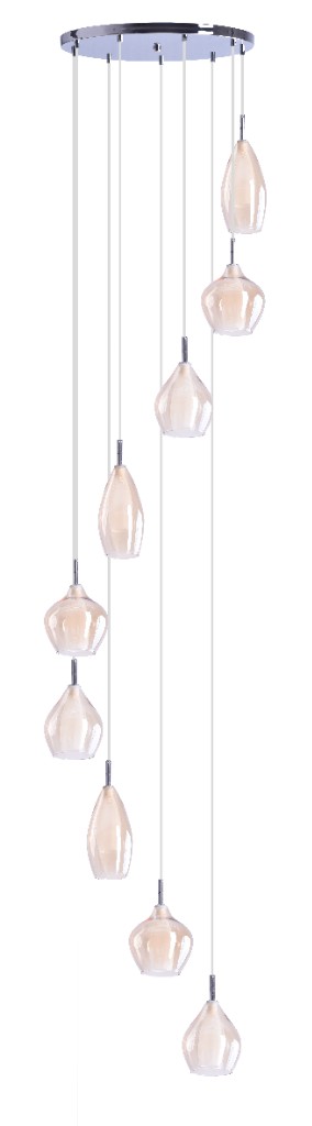 Lustra AMBER MILANO 9 BRASS AZ4014