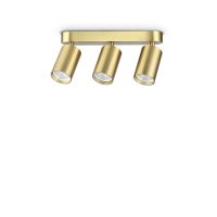 Plafoniera DYNAMITE PL3 LINEAR OTTONE 371269