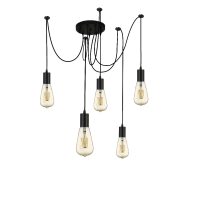 Lustra SQUIGGLE 9665-5BK