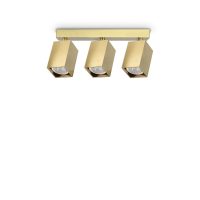 Plafoniera DYNAMITE PL3 LINEAR SQUARE OTTONE 371283