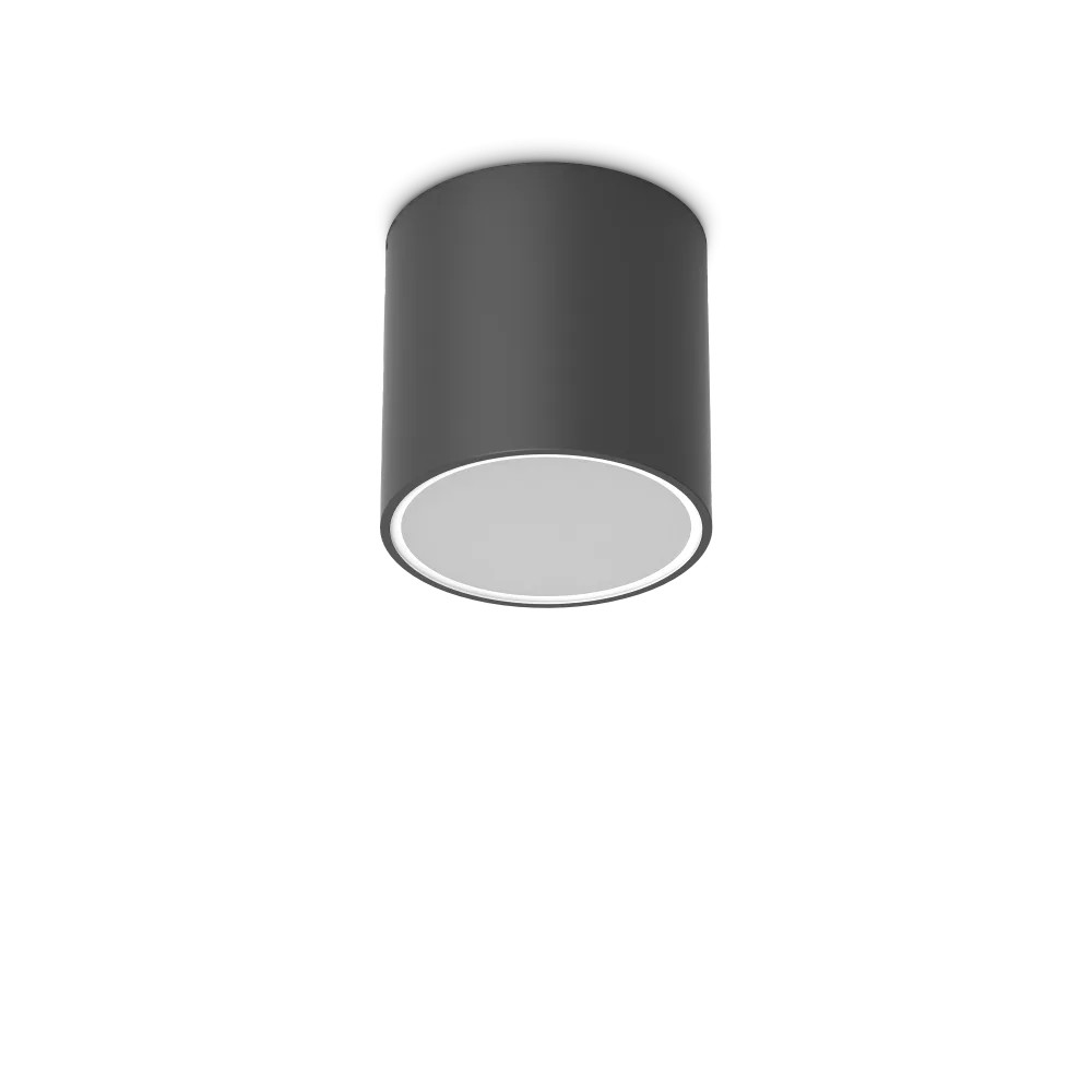 Spot Aplicat TECHO PL1 ROUND D15 NERO 342719