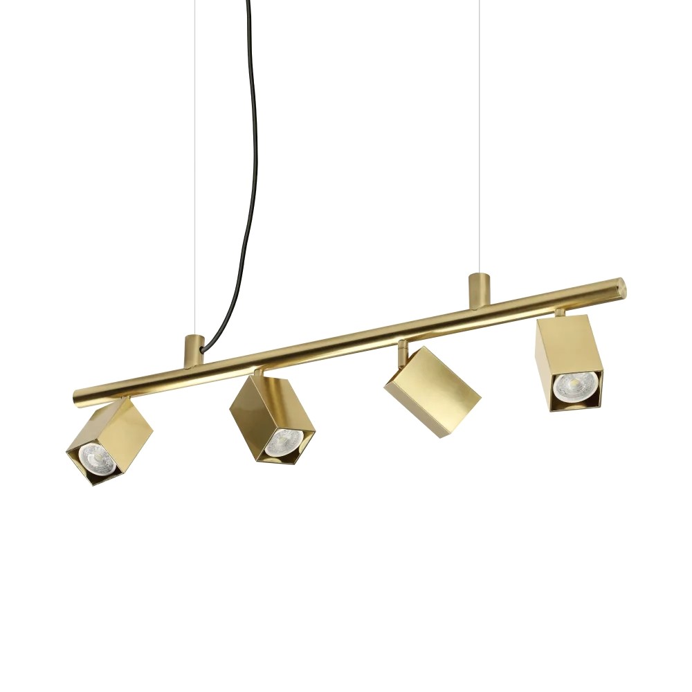 Lustra DYNAMITE SP4 SQUARE OTTONE 371399