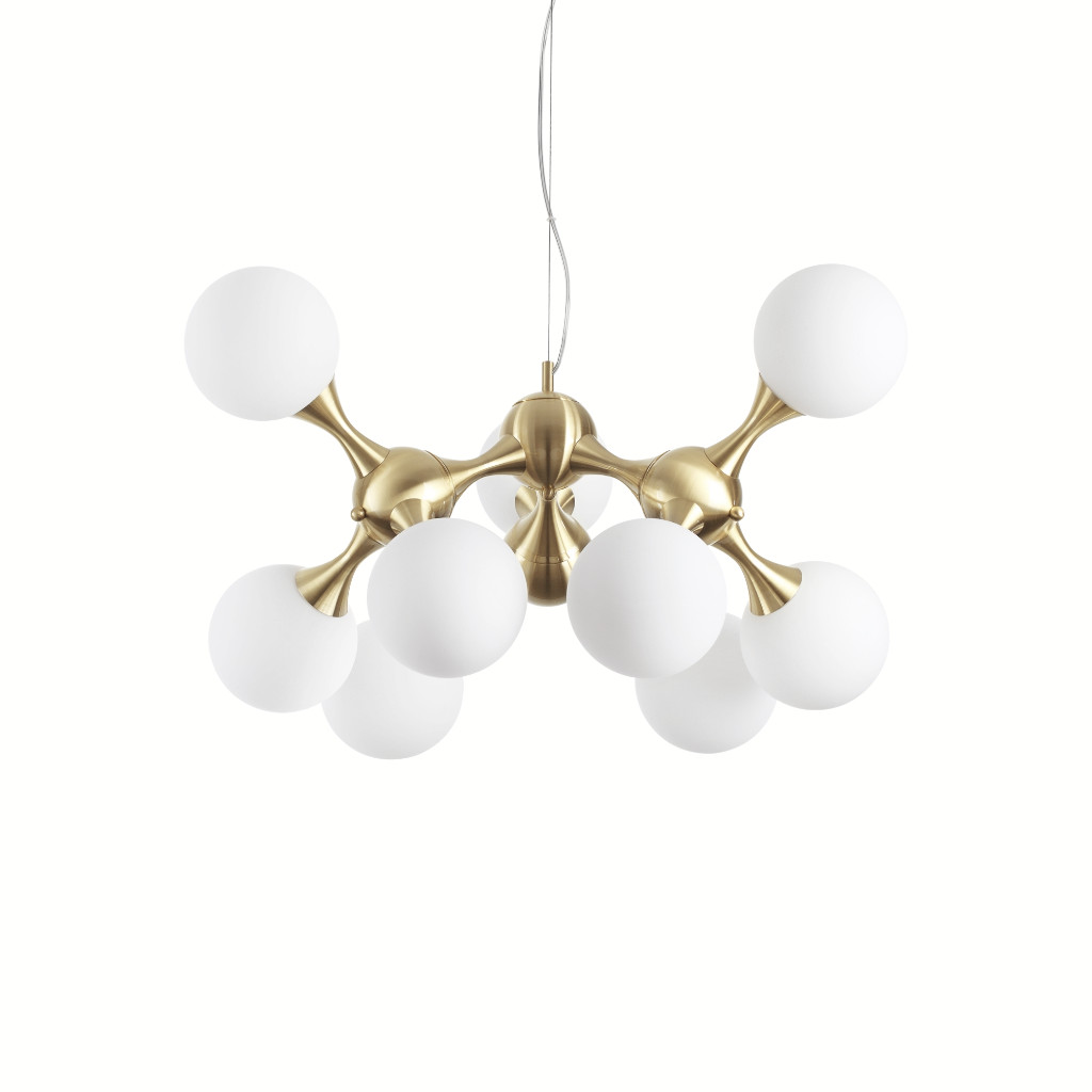 Lustra NODI SP9 OTTONE SATINATO 241036